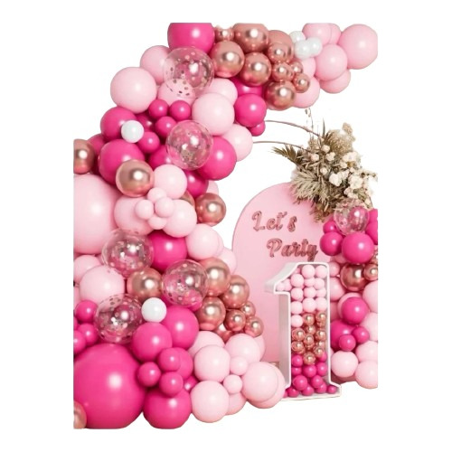 Set Globos Rosados 109 U