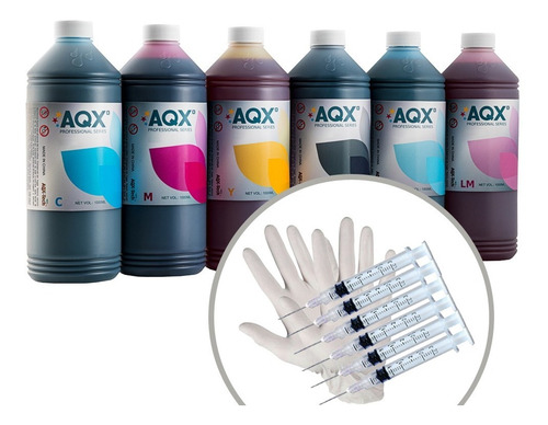 Imagen 1 de 4 de Tinta Premium Aqx Foto Profesional 6 Litros Para Epson L805 L800 L1800 L810 L850 T50 Aqx-tech
