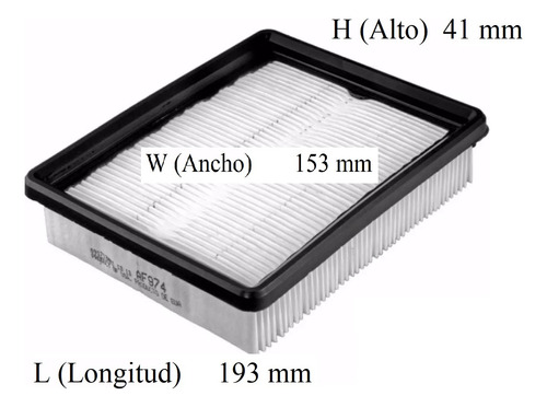 Filtro Aire Cavalier 2.2 2.4 Original A1172c