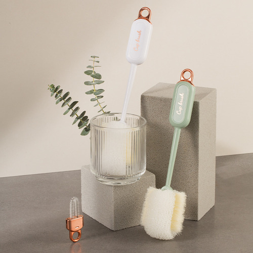 Botellas De Agua De Limpieza Con Cepillo De Acero Inoxidable