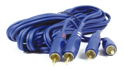 Cable Audio 2rca A 2rca 6m Azul