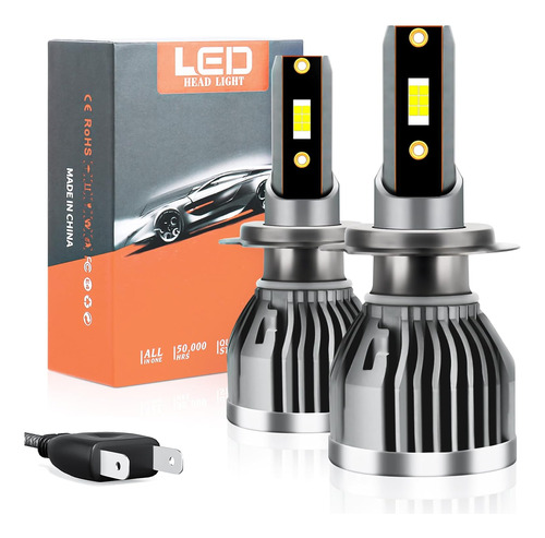 Uieyakfr Kit De Focos Led Para Autoled H7 12000lm 50w