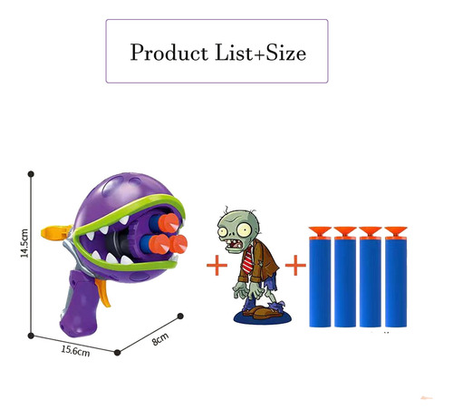 Chomper Shooter Battle Pistola Juego De Disparos De Bala