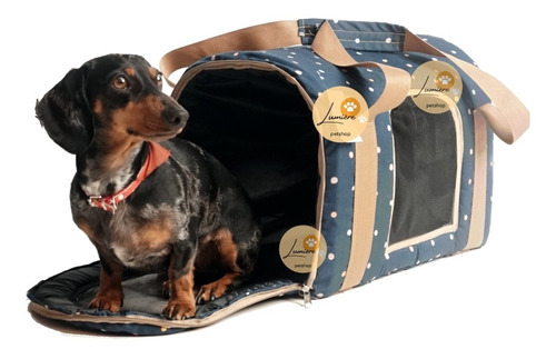 Bolso Transportador De Viaje Mascotas Gato Perro Estampado
