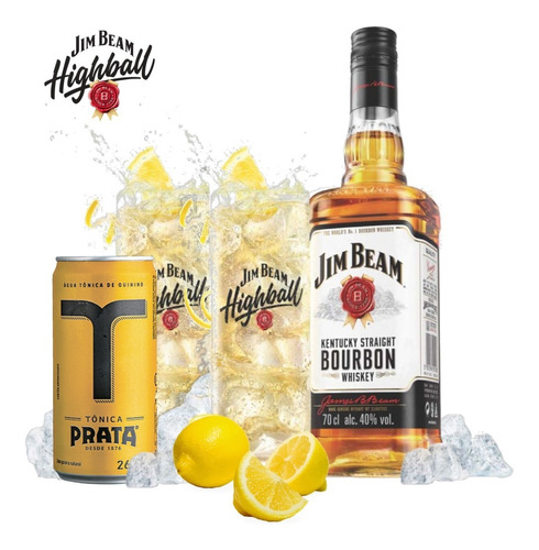 Combo Jim Beam White Highball 750 Ml