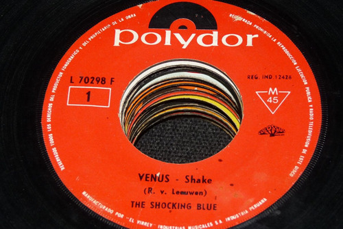 Jch- The Shocking Blue Venus Shake Music 45 Rpm Vinilo