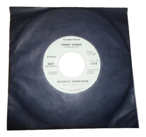 George Harrison - Dark Horse * Simple Vinilo Usa