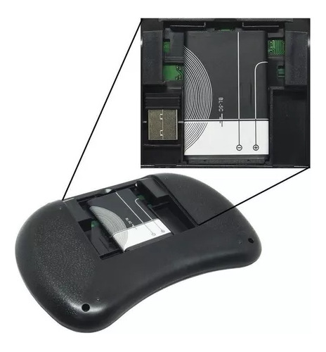 Mini Teclado Led Touchpad Sem Fio Wireless Tv Pc Ro-02695