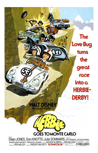 Poster Cartaz Herbie O Fusca Enamorado - 60x90cm