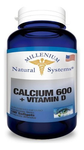 Calcio 600 Mg + Vitamina D X 100 Softg - L a $43900