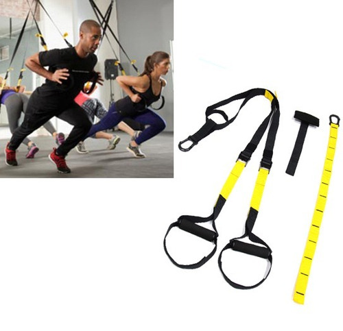 Bandas Ejercicio Suspension Trx Fitness Envio Azul Amarillo