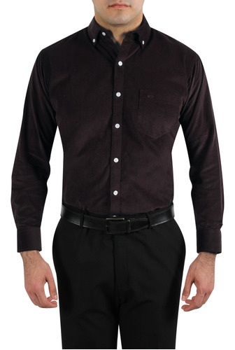 Camisa Casual Mariscal Con Panilla Hombre Corte Americano