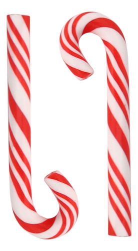 Mz 150 Bastones De Caramelo Navideños Hechos A Mano Rojos Y