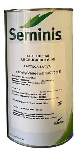 Semillas De Lechuga Bola Sv7735 Lata Seminis