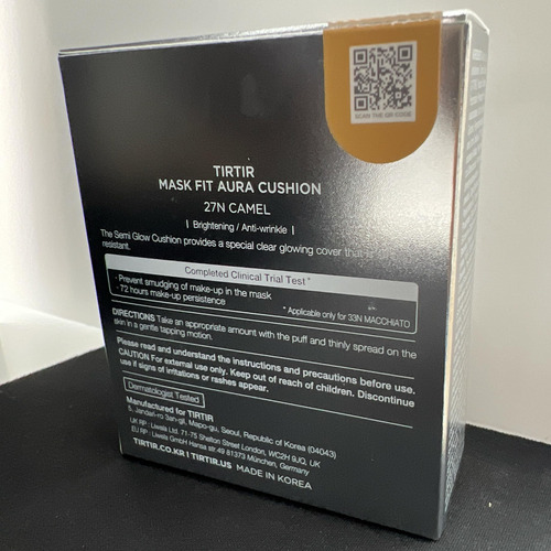 Máscara Cushion Foundation Tirtir Fit Aura Silver #27n Camel
