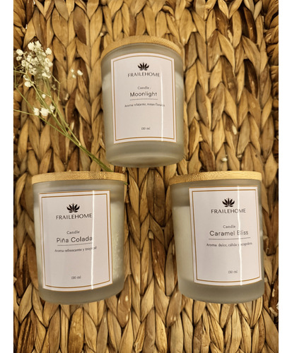 Pack 3 Velas A Elección Frailehome 150 Ml