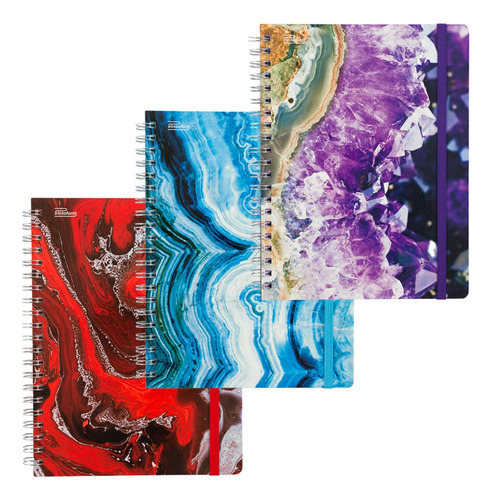 Cuaderno Profesional Mineral 100h Pasta Dura 3 Pzas