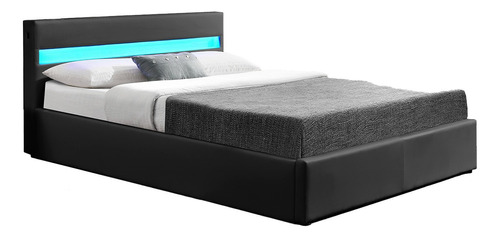 Cama Ks Led Almacenamiento Y Bocinas Bluetooth Bossa Galaxy