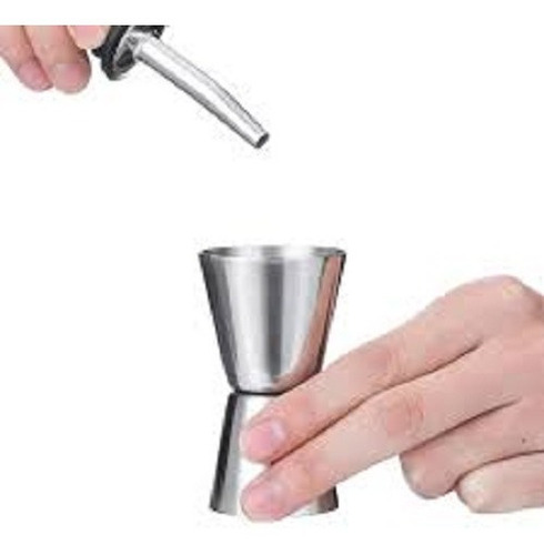 Jigger Medidor Doble Acero Inoxidable Bebidas Tragos Alcohol