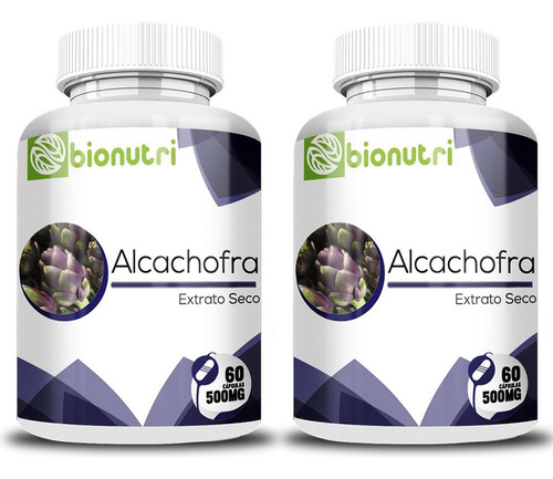 Alcachofra Natural 60 Cápsulas - 2x Unidades