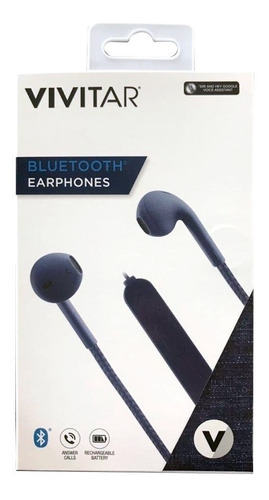 Audífonos Bluetooth In-ear Vivitar Color Azul