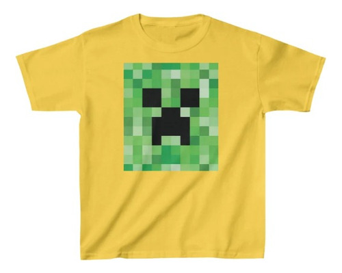 Polera Infantil Unisex Minecraft Game Zombie Estampado