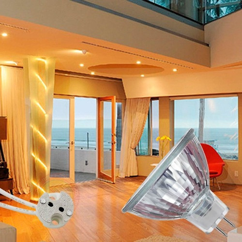 Kit Com 2 Lâmpada Mini Dicróica Halógena 30º 20w 12v Mr11 Cor Da Luz Branco-quente