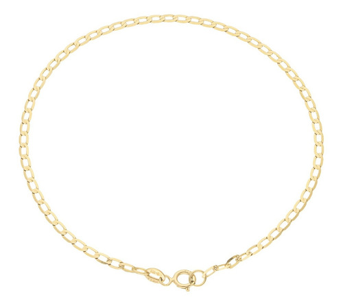 Pulsera Esclava Oro Sólido 10k Barbada 2mm 18cm Italy Italia