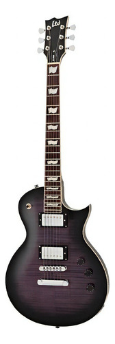 Guitarra Les Paul Esp Ltd Ec256 Flamed Maple Purple Sunburst Orientação da mão Destro