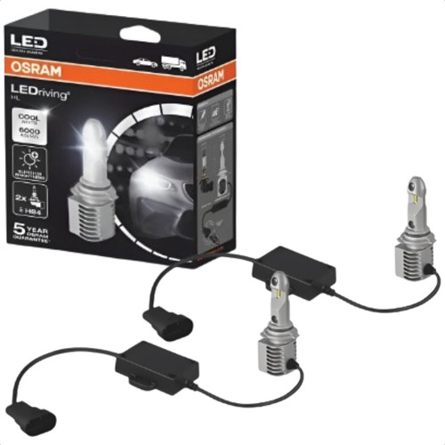 Kit Lâmpada Led Hb4 12/24v 14w 6000k  Cool White Osram