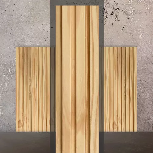 Paneles alistonados de madera para revestimientos