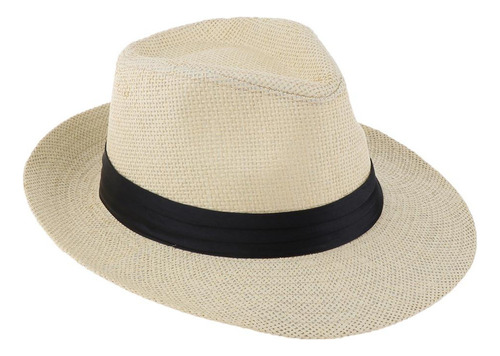 Sombrero De Panamá Beach Straw, Gorra Fedora Trilby, Sombrer