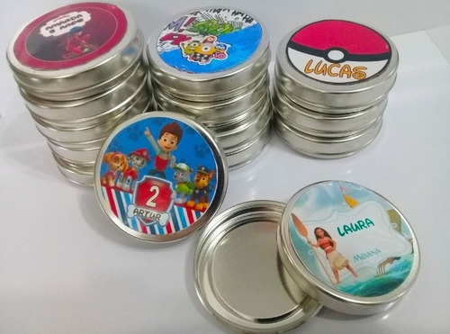 10 Souvenirs. Latitas Personalizadas Con Relleno. Cumpleaños