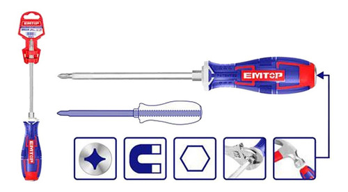 Destornillador Phillips Ph2 150mm Golpe Mecanico Industrial 