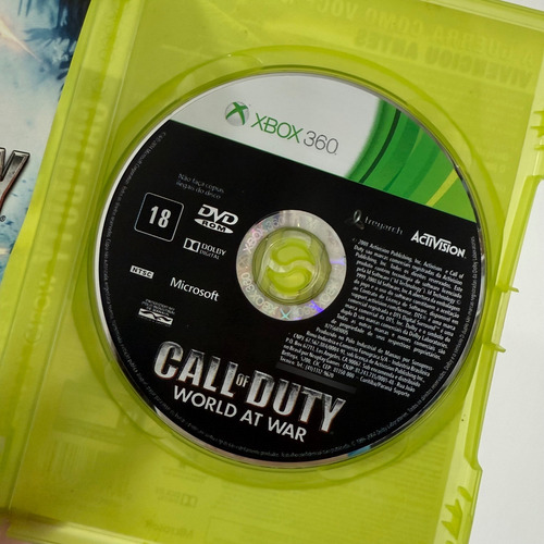 Call Of Duty World At War Xbox 360 Semi Novo Original Físico (Recondicionado)