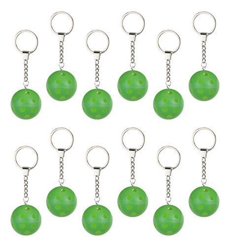 2 X 12 Piezas Pickleball Llavero Bolsa Colgante Para