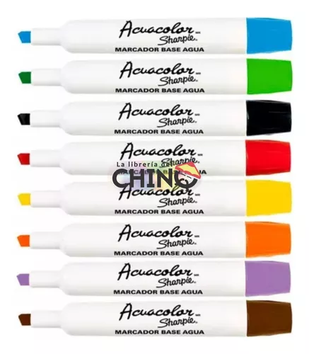 Marcador Sharpie Fino Basic 8 Colores - polipapel