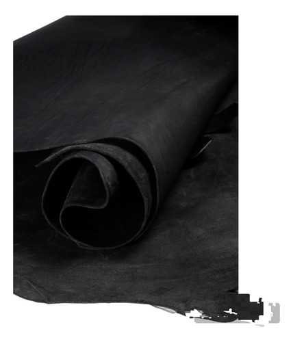 Vaqueta Tipo Sillero Teñida Negro 4mm