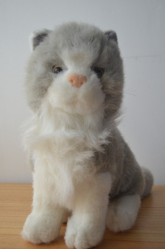 Gato De Peluche 23cm Gris (Usado)