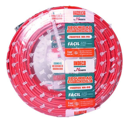 Indeco Nh-90 4mm 100m Rollo Libre De Halógeno