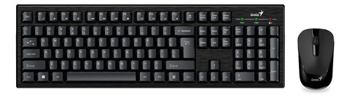 Combo Inalámbrico Teclado Y Mouse Genius Km 8101 Color del teclado Negro