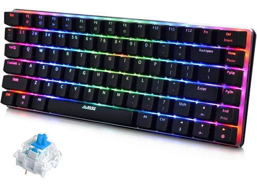 Teclado Ak33 Mecánico Led Rgb 82 Teclas