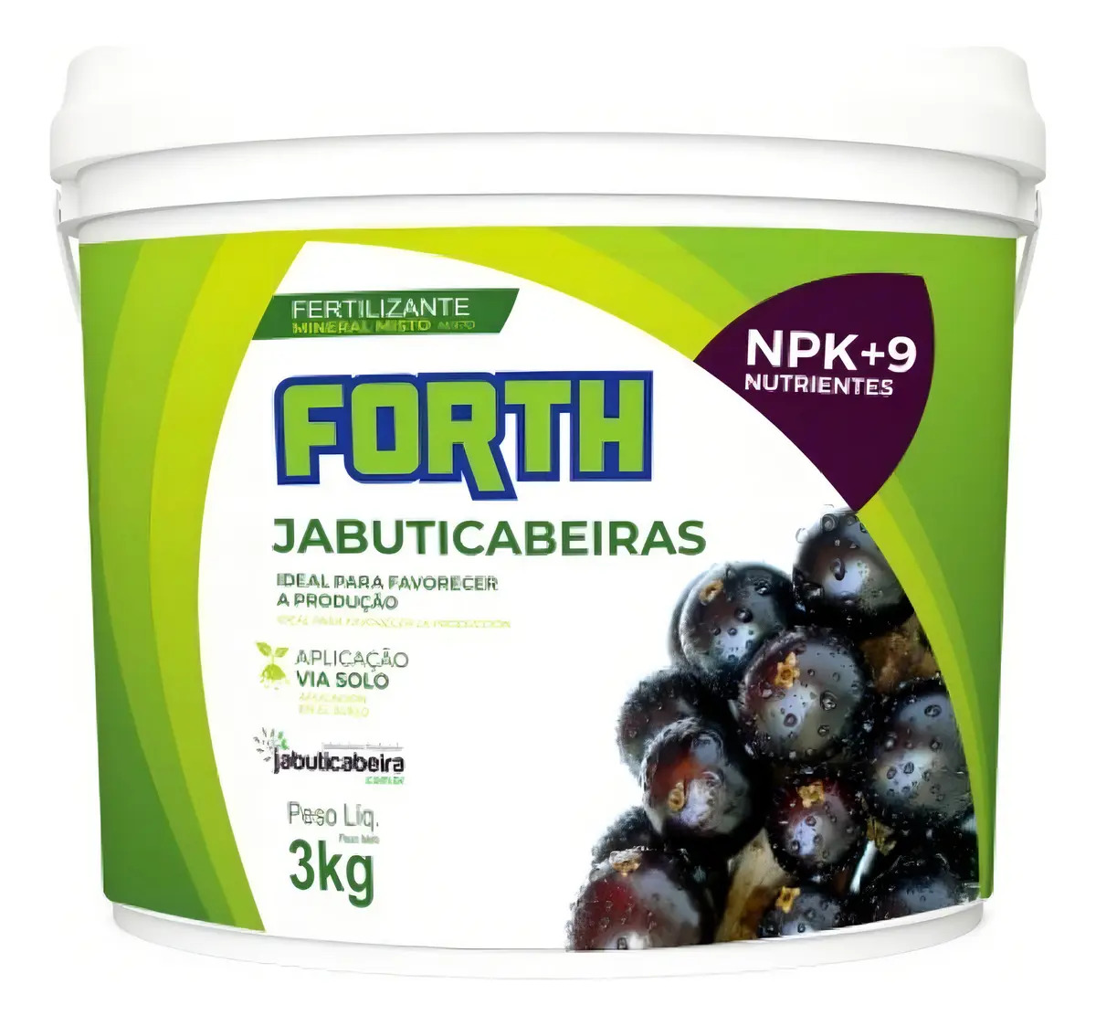 Adubo Para Jabuticabeiras Forth NPK 3kg Com 9 Nutrientes Essenciais