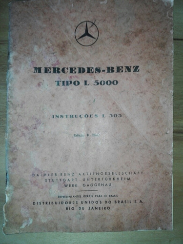 Manual De Instrucciones Mercedes Benz  Tipo L 5000
