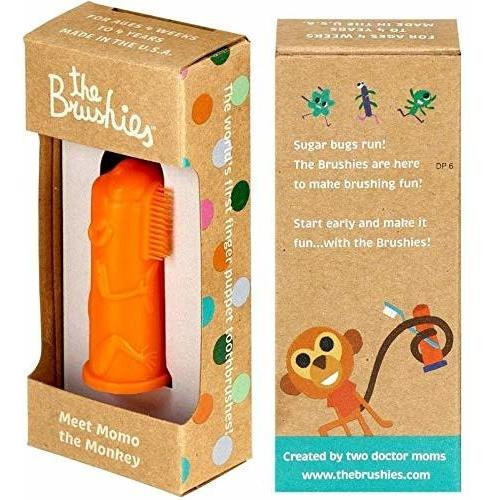 The Brushies Baby & Toddler Toothbrush, Momo Monkey