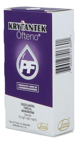 Krytantek Pf Ofteno 20 Mg/5 Mg /2 Mg/ml Caja Con Dispositivo