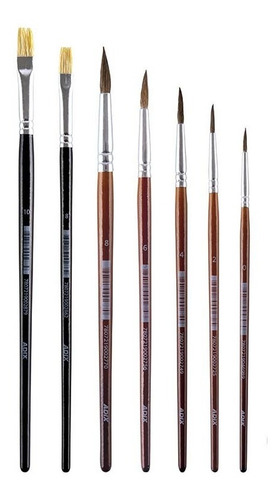 Imagen 6 de 9 de Kit De Acuarelas Profesionales X24 + 7 Pinceles + Block