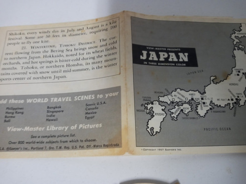 7k Juego Completo De 3 Discos De Japon View Master
