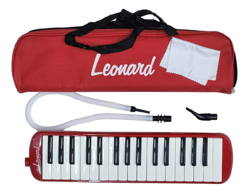 Melodica Piano Leonard M32abl 32 Notas Rojo Musicapilar