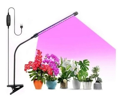 Lampara Uv Led Cultivo Interior Crecer Plantas Temporizador